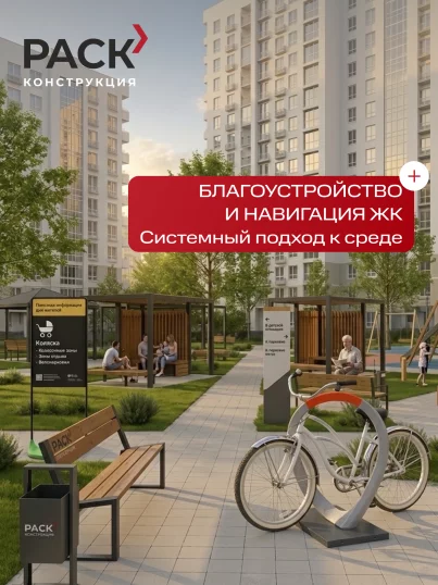 Благоустройство и навигация придомовой территории ЖК